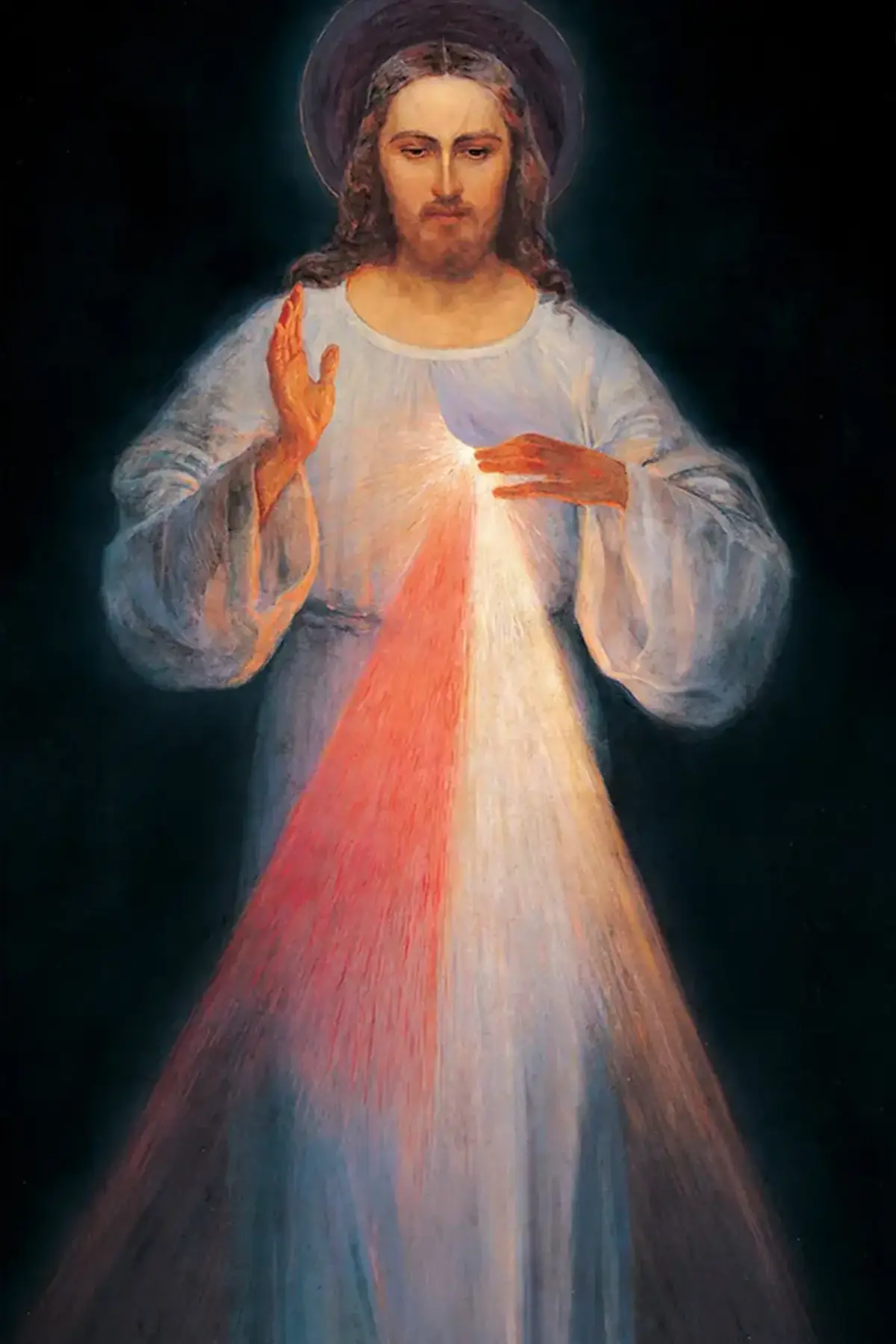 Picture of The Vilnius Divine Mercy Image After the 1st Restoration