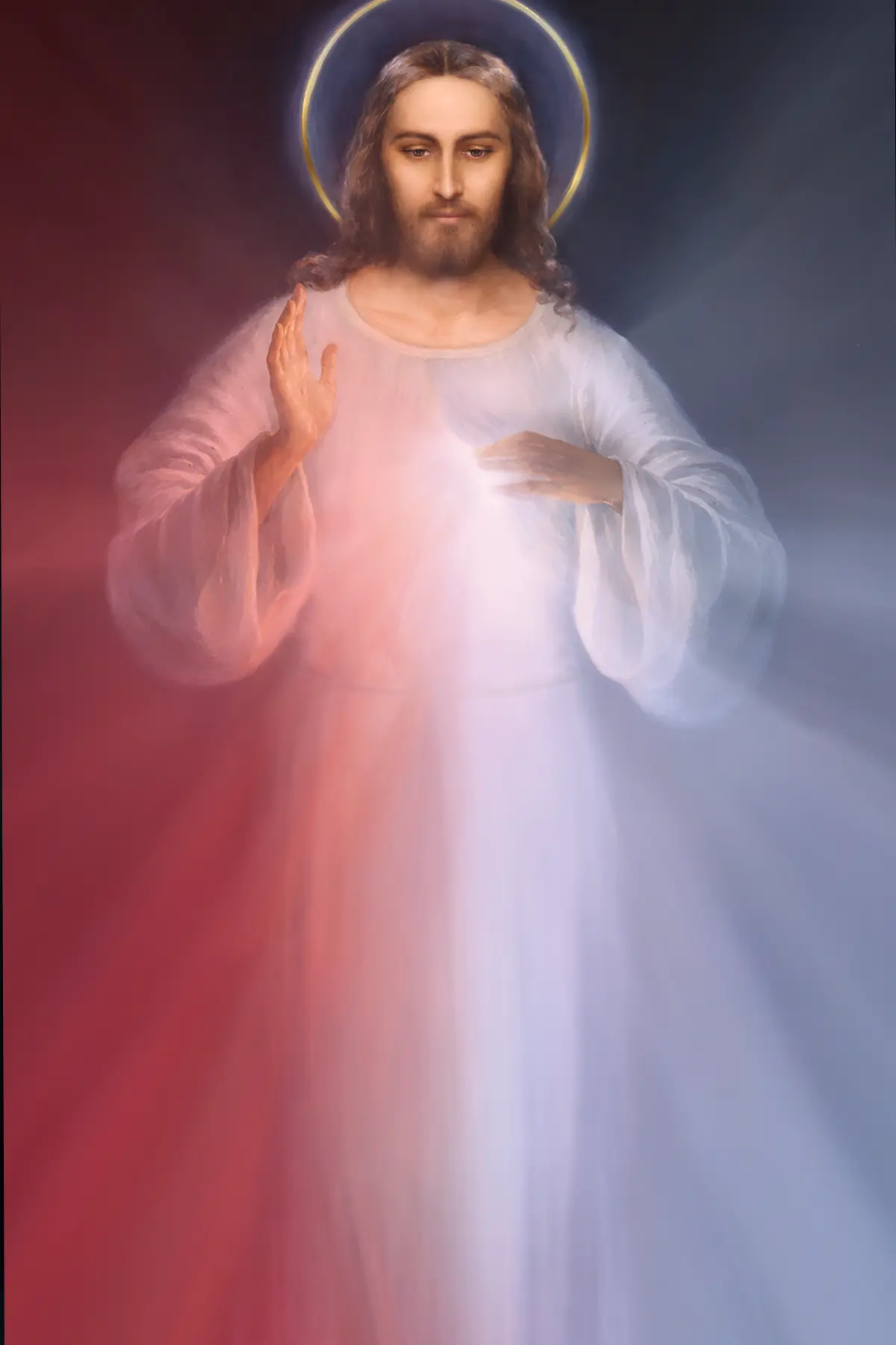 Picture of The Vilnius Divine Mercy Image repainted